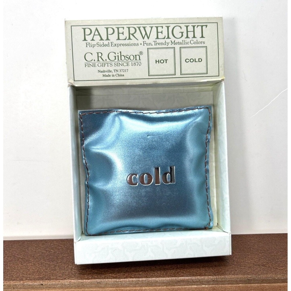 C.R. Gibson, Hot & Cold‎ Flip-Sided Expressions Sand Bag Pillow Paperweight
